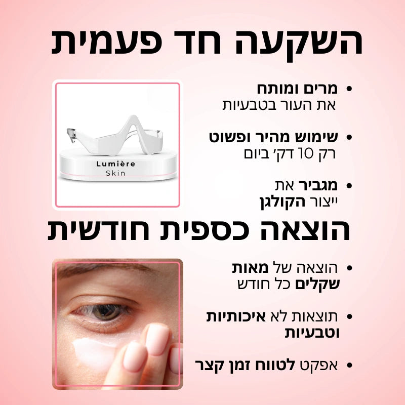 ערכת טיפול ביתית מתקדמת למראה צעיר ורענן